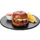 Бургер зі свинячими реберцями BBQ